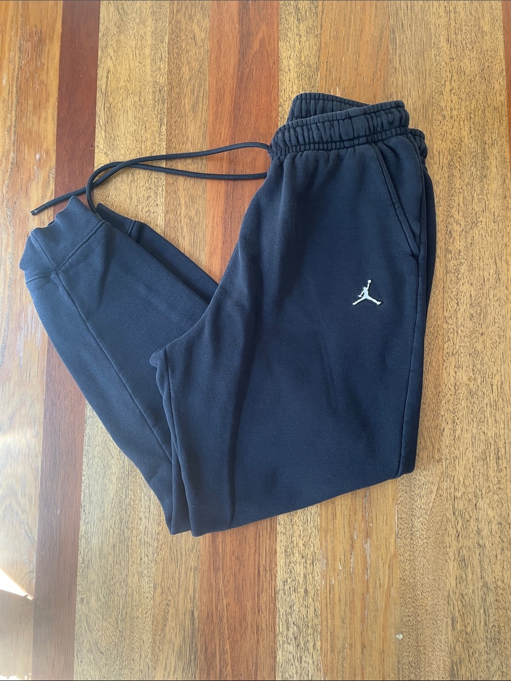 Nike Jordan  Black Jogger Pants with White Jumpman